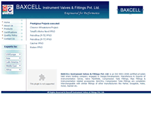 Tablet Screenshot of baxcell.com